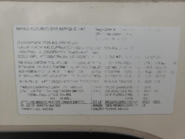 4YDF38220J4701546 - 2018 KEYSTONE MONTANA BEIGE photo 10