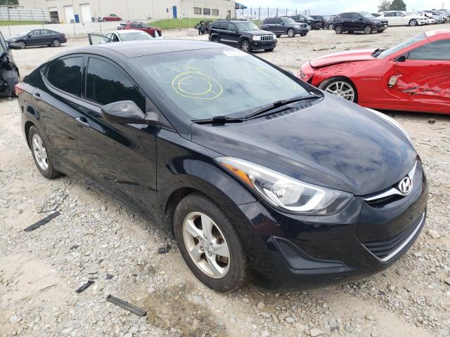 KMHDH4AE8EU048921 - 2014 HYUNDAI ELANTRA SE BLACK photo 1