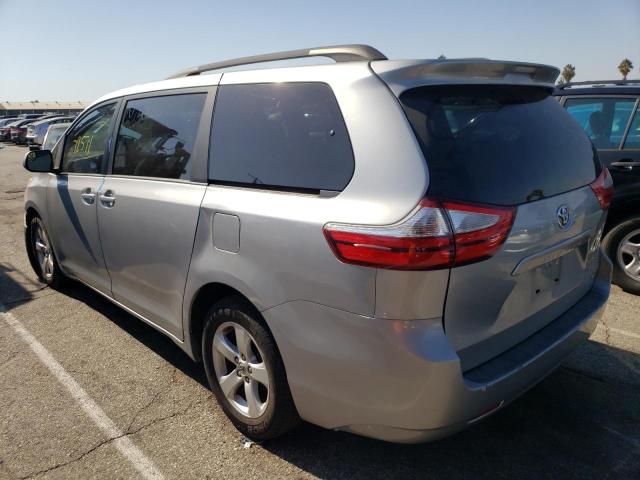 5TDKK3DC9GS727976 - 2016 TOYOTA SIENNA LE SILVER photo 3