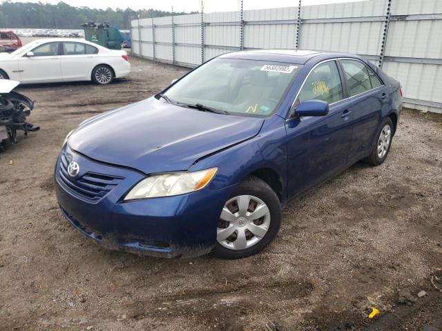 4T1BE46K57U124726 - 2007 TOYOTA CAMRY CE BLUE photo 2