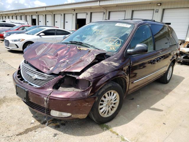 2C4GP54L74R506884 - 2004 CHRYSLER TOWN & COU BURGUNDY photo 2