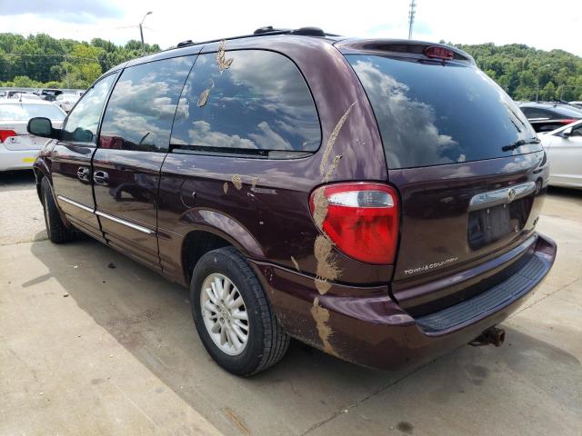 2C4GP54L74R506884 - 2004 CHRYSLER TOWN & COU BURGUNDY photo 3