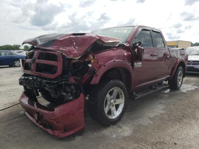 1C6RR7HT8HS589116 - 2017 RAM 1500 SPORT MAROON photo 2