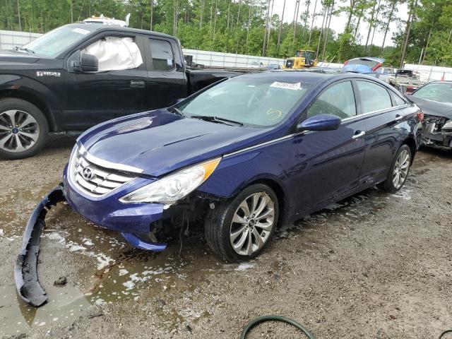 5NPEC4AC1DH557506 - 2013 HYUNDAI SONATA SE BLUE photo 2