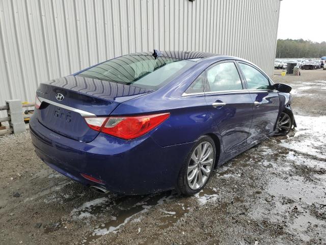 5NPEC4AC1DH557506 - 2013 HYUNDAI SONATA SE BLUE photo 4