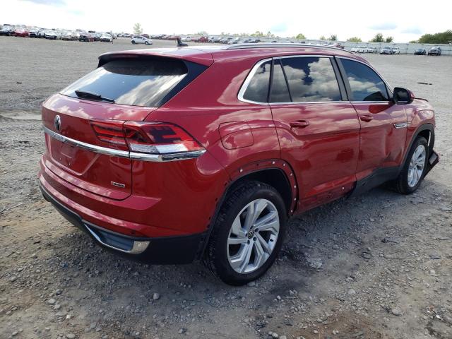 1V2BC2CA3MC203242 - 2021 VOLKSWAGEN ATLAS CROS Красный фото 4