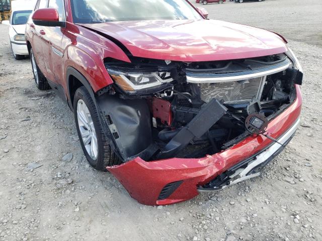 1V2BC2CA3MC203242 - 2021 VOLKSWAGEN ATLAS CROS RED photo 9