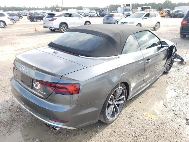 WAU24GF53JN021497 - 2018 AUDI S5 PRESTIG GRAY photo 4
