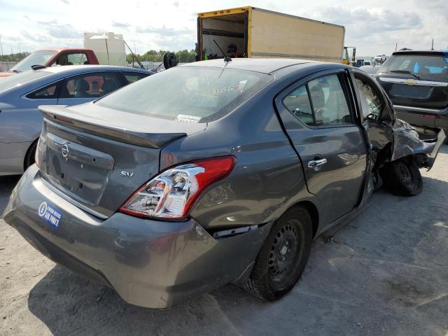 3N1CN7AP5HL867916 - 2017 NISSAN VERSA S GRAY photo 4