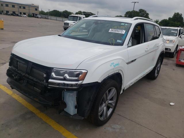 1V2SR2CA1KC607443 - 2019 VOLKSWAGEN ATLAS SEL WHITE photo 2