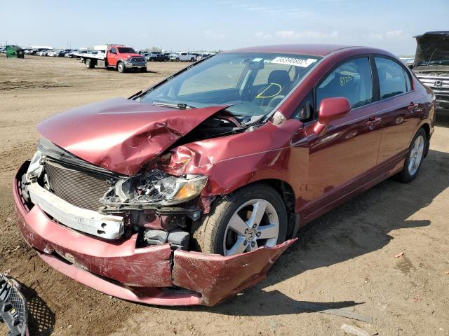 19XFA1F67AE010817 - 2010 HONDA CIVIC LX-S მუქწითელი ფოტო 2