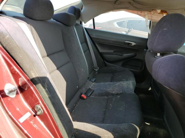 19XFA1F67AE010817 - 2010 HONDA CIVIC LX-S მუქწითელი ფოტო 6