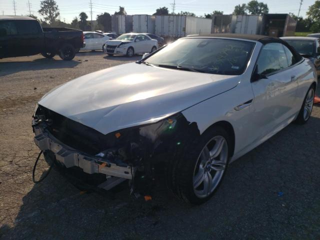 WBAYP1C56DDX00547 - 2013 BMW 650 XI WHITE photo 2