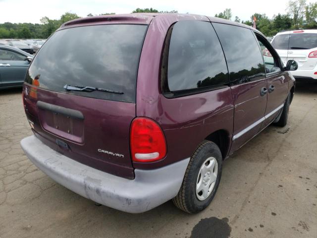 2B4GP25R4WR597761 - 1998 DODGE CARAVAN MAROON photo 4