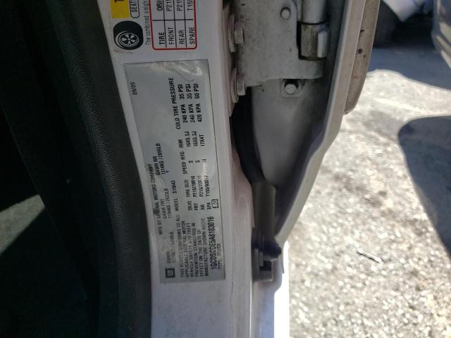 1GCDSCDE5A8103016 - 2010 CHEVROLET COLORADO L WHITE photo 10