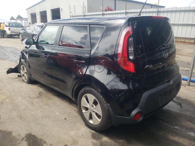 KNDJN2A25F7766873 - 2015 KIA SOUL BLACK photo 3