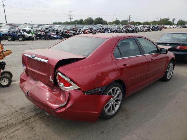 3FAHP08129R184971 - 2009 FORD FUSION SEL RED photo 4