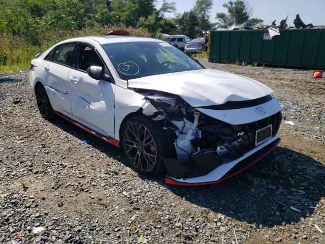 KMHLW4AK1NU007263 - 2022 HYUNDAI ELANTRA N WHITE photo 1