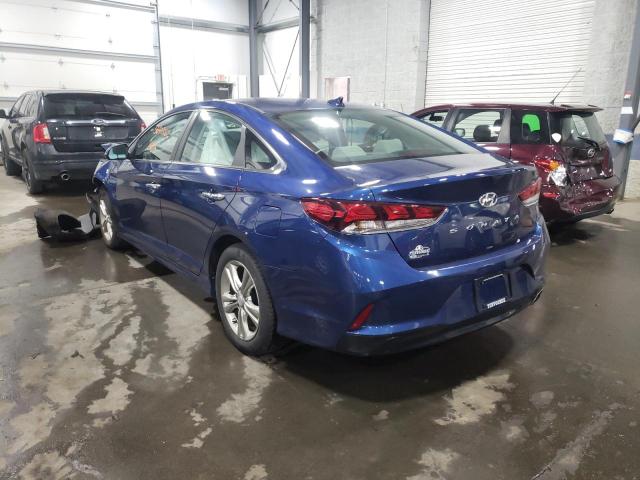 5NPE34AF8KH760545 - 2019 HYUNDAI SONATA LIM BLUE photo 3