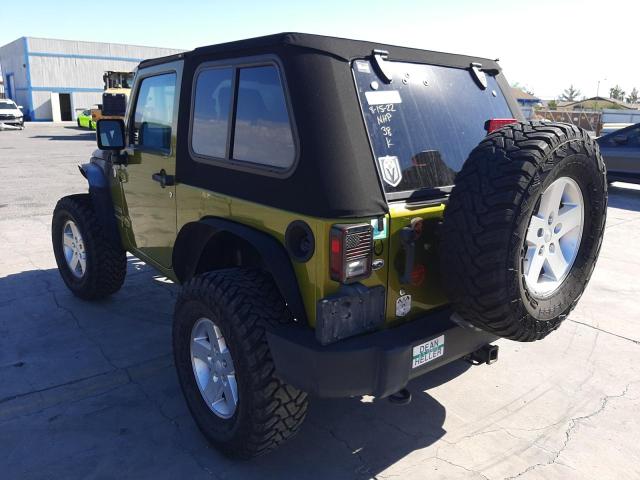 1J4AA2D10AL226386 - 2010 JEEP WRANGLER S GREEN photo 3