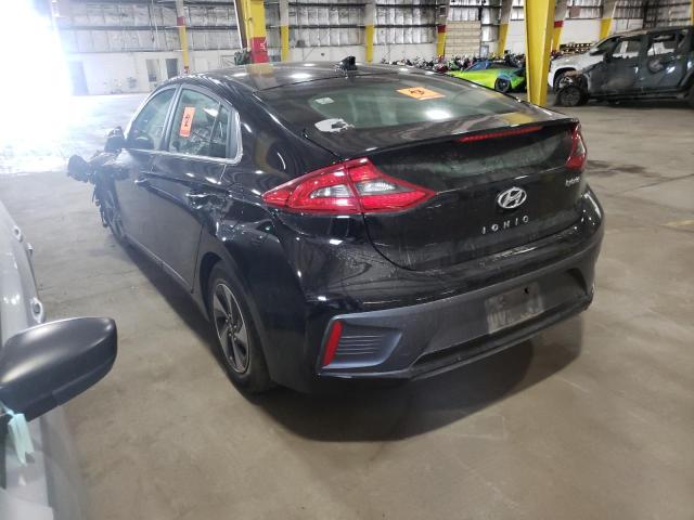 KMHC75LC8KU140560 - 2019 HYUNDAI IONIQ SEL BLACK photo 3