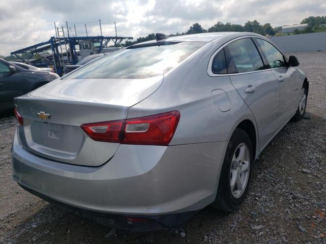 1G1ZB5ST6JF243776 - 2018 CHEVROLET MALIBU LS SILVER photo 4