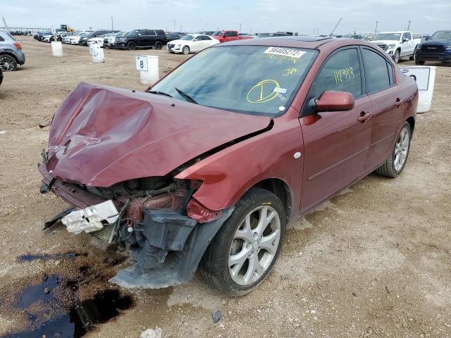 JM1BK32F291240874 - 2009 MAZDA 3 I BURGUNDY photo 2