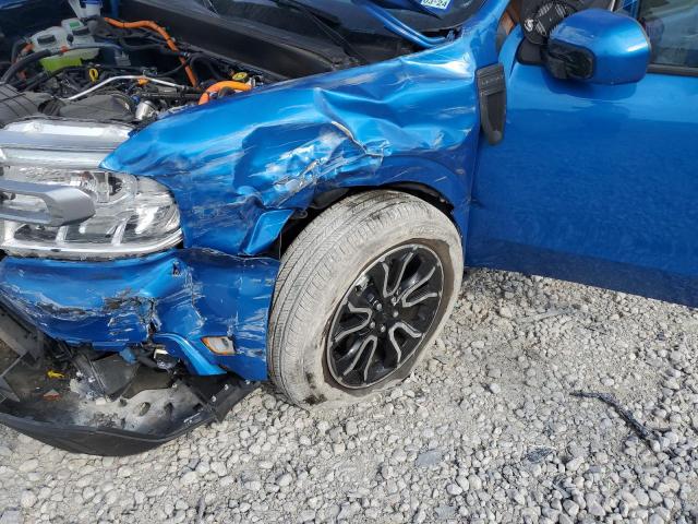 3FTTW8E39NRA42686 - 2022 FORD MAVERICK X BLUE photo 9