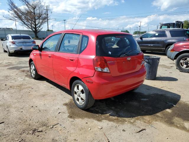 KL1TD66626B622863 - 2006 CHEVROLET AVEO BASE RED photo 3