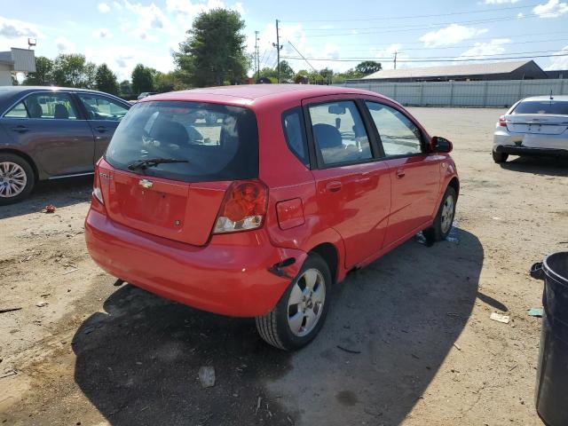 KL1TD66626B622863 - 2006 CHEVROLET AVEO BASE RED photo 4