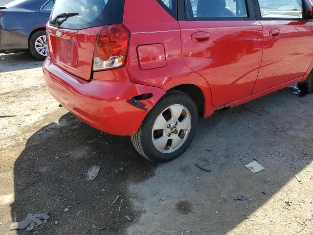 KL1TD66626B622863 - 2006 CHEVROLET AVEO BASE RED photo 9