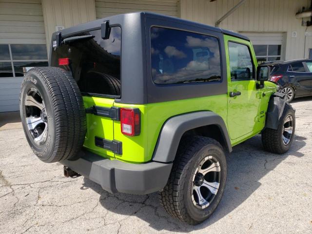 1C4AJWAGXDL531310 - 2013 JEEP WRANGLER S GREEN photo 4