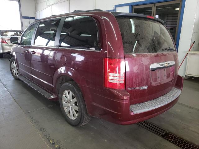 2A8HR54P98R675093 - 2008 CHRYSLER TOWN & COU MAROON photo 3