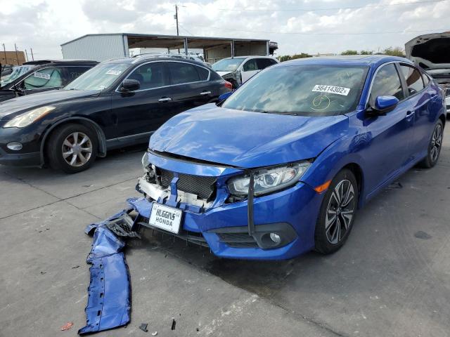 19XFC1F3XGE038202 - 2016 HONDA CIVIC EX BLUE photo 2