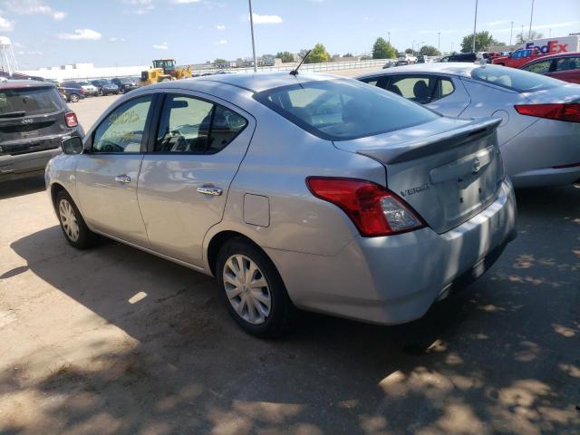 3N1CN7AP7GL852591 - 2016 NISSAN VERSA S SILVER photo 3