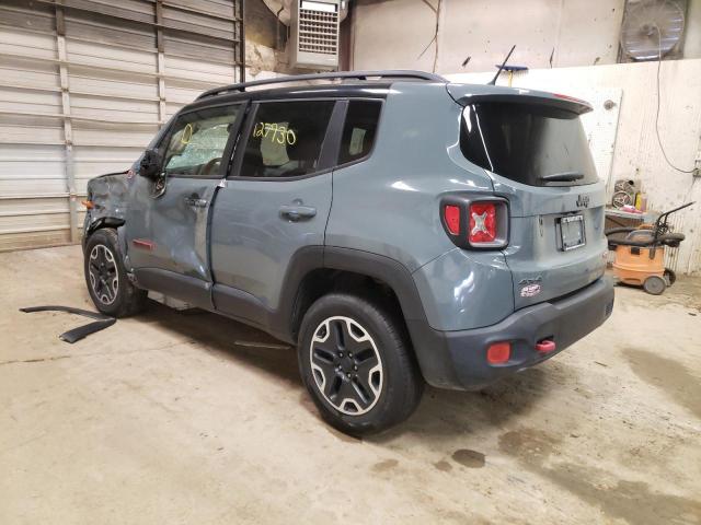 ZACCJBCT3GPC55273 - 2016 JEEP RENEGADE T GRAY photo 3