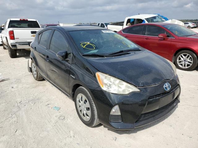 JTDKDTB34C1016481 - 2012 TOYOTA PRIUS C BLACK photo 1