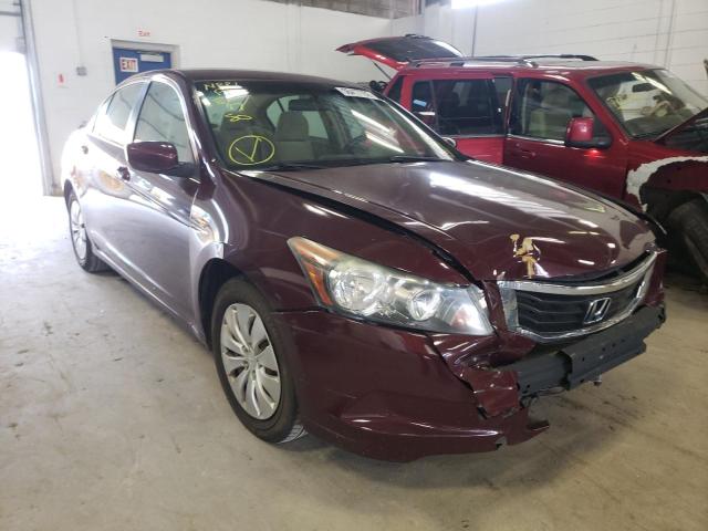 1HGCP26338A040182 - 2008 HONDA ACCORD LX MAROON photo 1