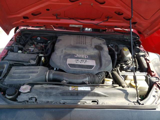 1C4AJWAG8DL675017 - 2013 JEEP WRANGLER S RED photo 7