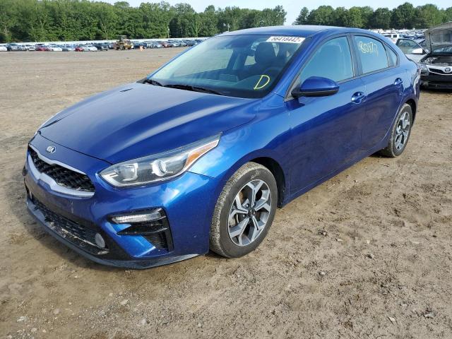 3KPF24AD9KE011232 - 2019 KIA FORTE FE BLUE photo 2