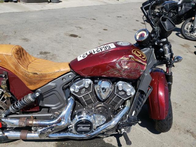 56KMSA005H3119636 - 2017 INDIAN MOTORCYCLE CO. SCOUT ABS BURGUNDY photo 5