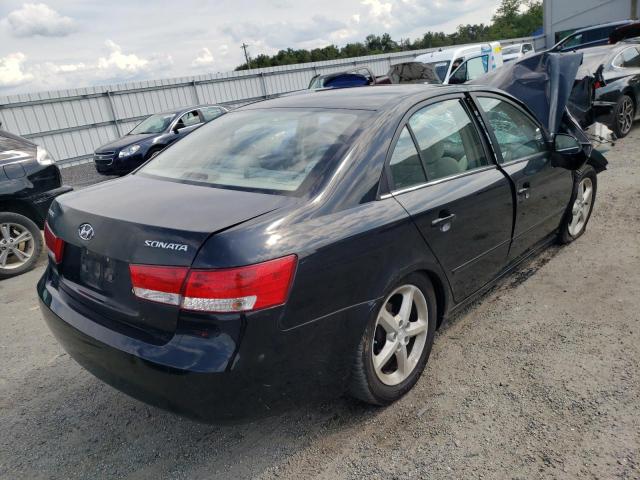 5NPET46C97H201754 - 2007 HYUNDAI SONATA GLS BLACK photo 4