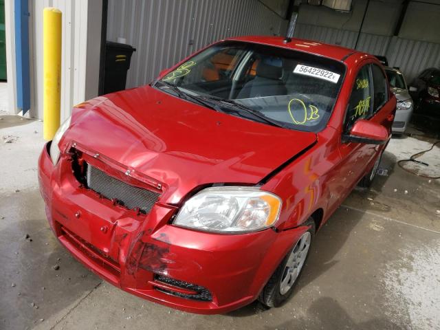 KL1TD56E89B332150 - 2009 CHEVROLET AVEO LS 红色 照片 2