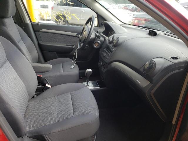 KL1TD56E89B332150 - 2009 CHEVROLET AVEO LS 红色 照片 5