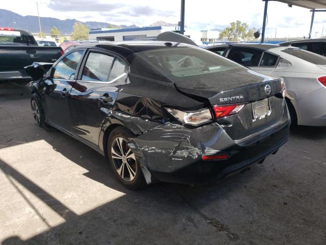 3N1AB8CV0NY228746 - 2022 NISSAN SENTRA SV BLACK photo 3