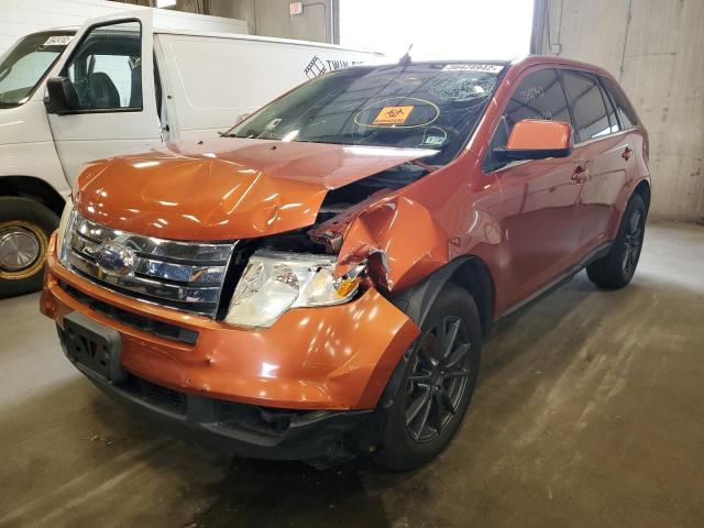 2FMDK49C58BB33973 - 2008 FORD EDGE LIMIT ORANGE photo 2