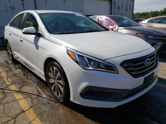 5NPE34AF8FH027949 - 2015 HYUNDAI SONATA SPO WHITE photo 1