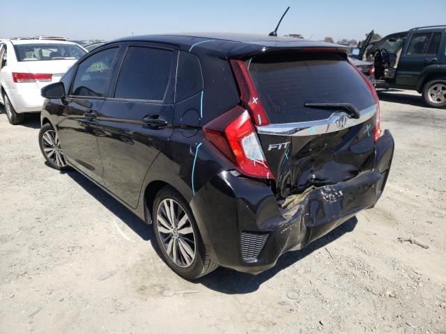 3HGGK5H82FM750801 - 2015 HONDA FIT EX BLACK photo 3