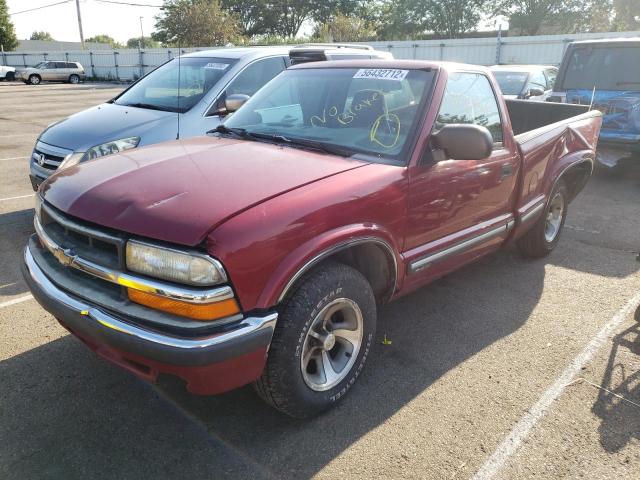 1GCCS14W228122553 - 2002 CHEVROLET S TRUCK S1 RED photo 2