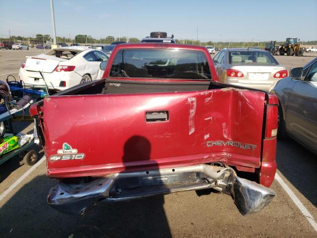 1GCCS14W228122553 - 2002 CHEVROLET S TRUCK S1 RED photo 6